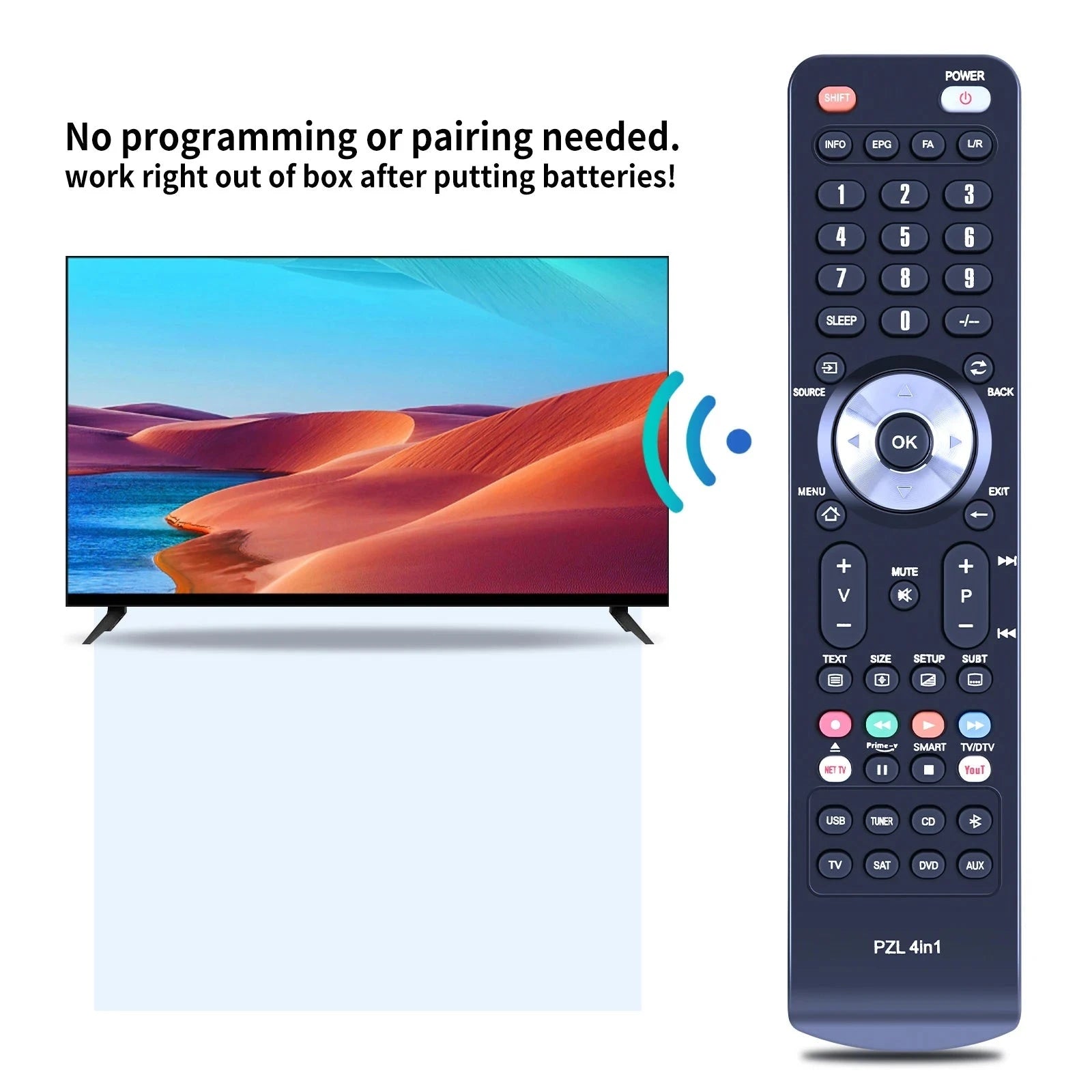 RAX16 WF67630 for Yamaha AV Receiver Replacement Remote Control RX-397