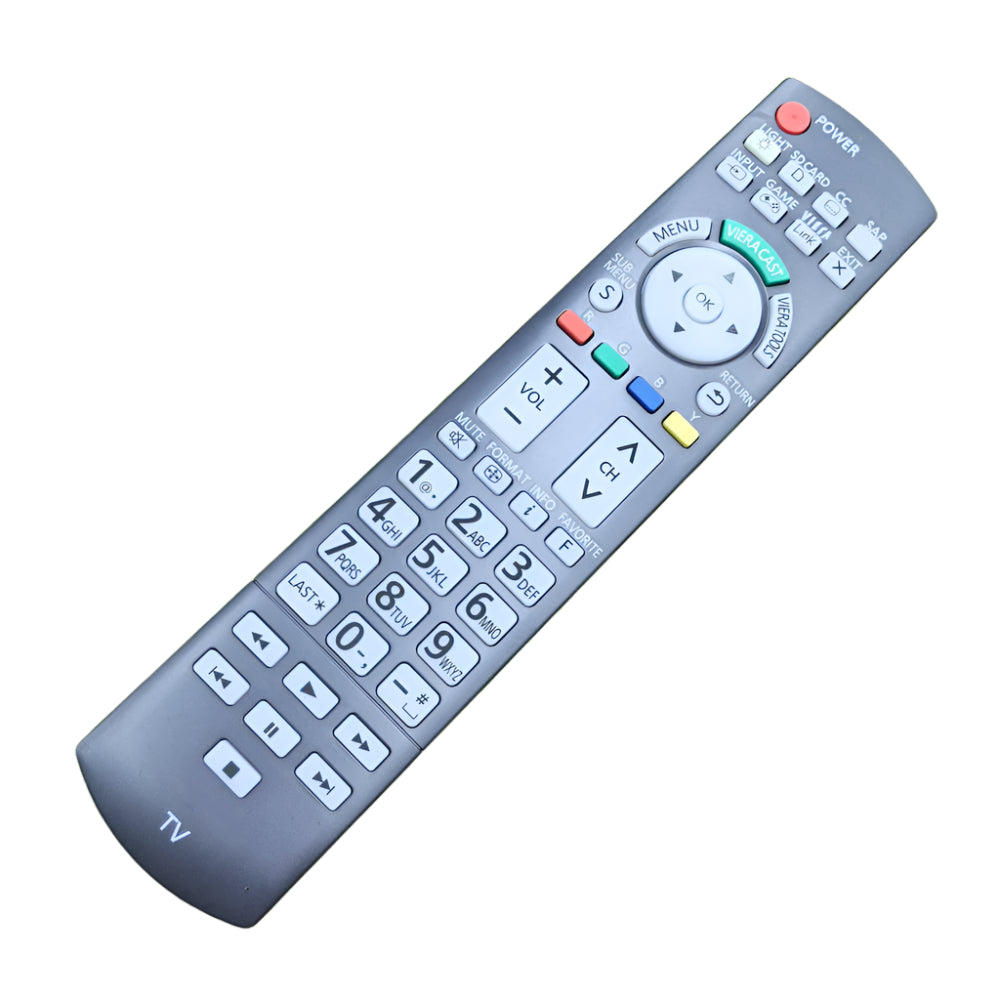 Replacement Remote N2QAYB000486 for Panasonic TC-P42G25 / TC-P58VT25 / TC-P54VT25 TVs