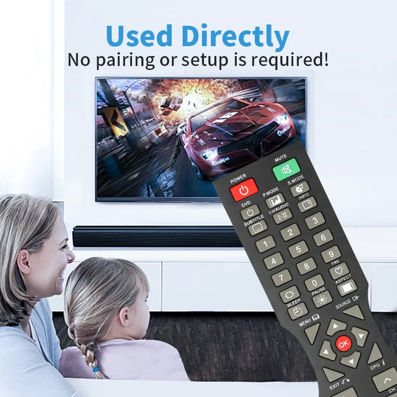 QT1D Replacement Remote – Compatible with a Wide Range of Soniq TV Models