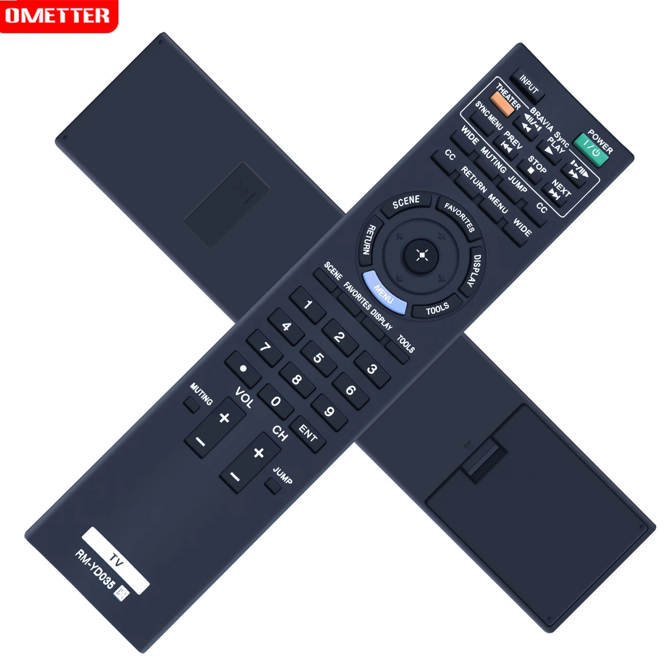 RM-YD035 Remote Control for Sony Bravia TVs – Direct Replacement for KDL Series Models