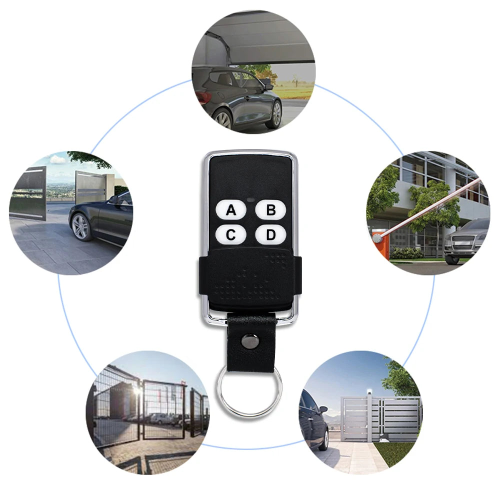Multi-Frequency Universal Garage Door Remote – 280–868MHz Cloning Key Fob with Rolling Code Support