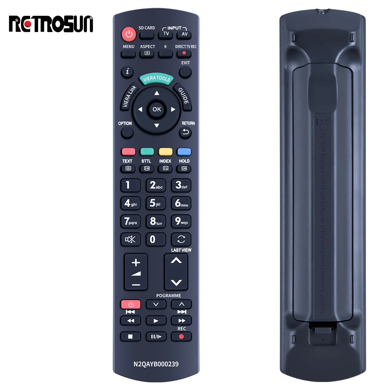 Replacement Remote Control N2QAYB000239 for Panasonic Smart TVs