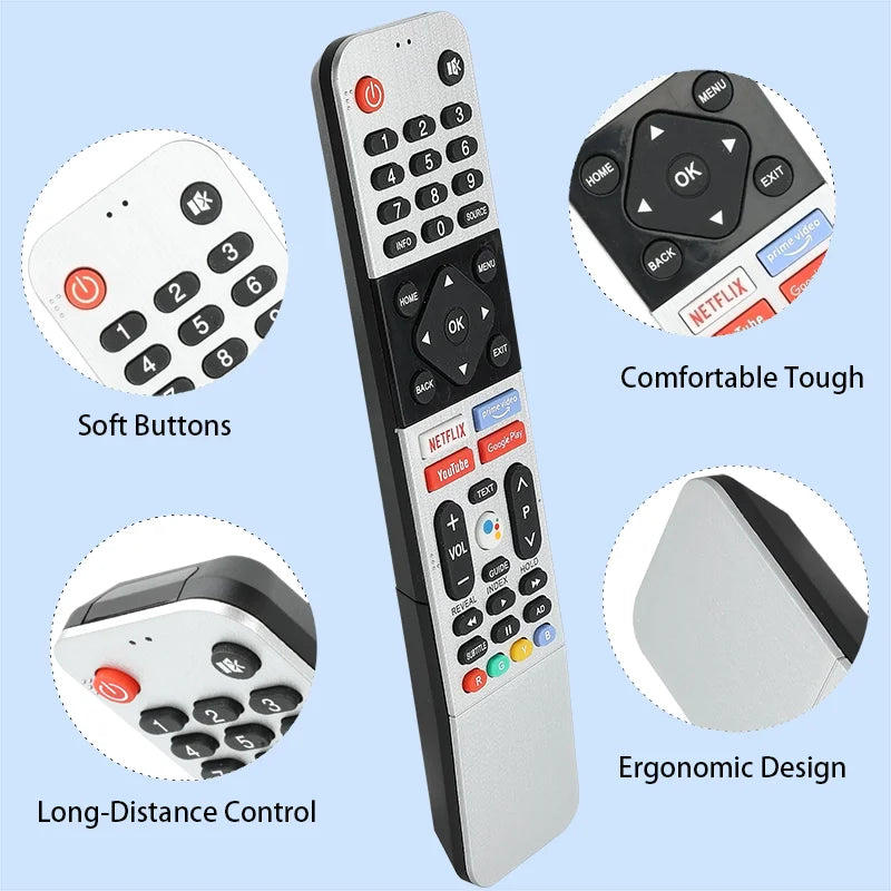 RCKGNTVK003 Replacement Remote for KALED32QH9000SKA KALED40QF9000SKA TU9220 Kogan Smart TV