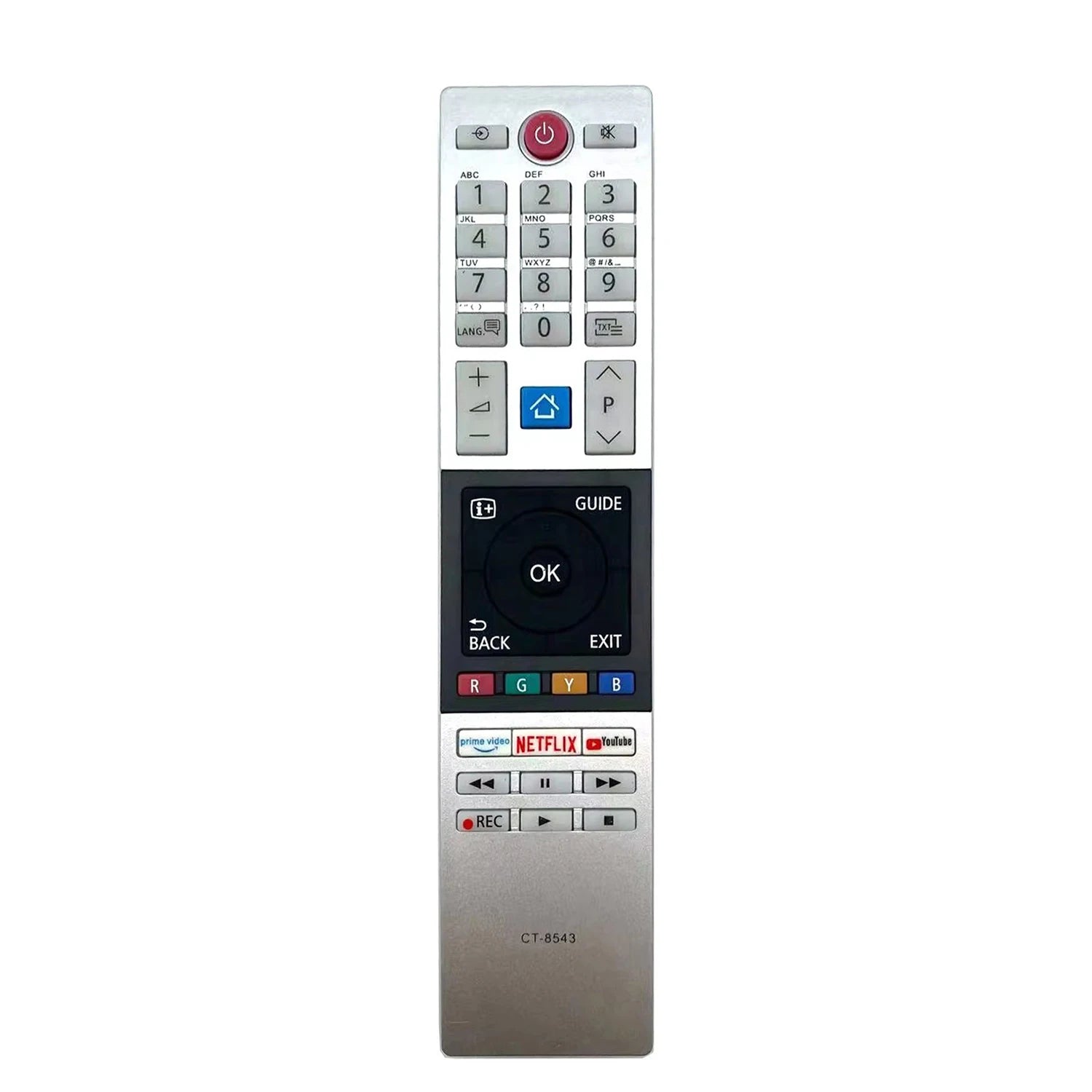 Toshiba CT-8528 CT-8533 CT-8543 Replacement Remote Control for LED HDTV Models