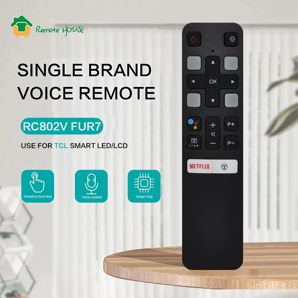Voice Remote Control Replacement RC802 Compatible with Smart LED and LCD Television Models
