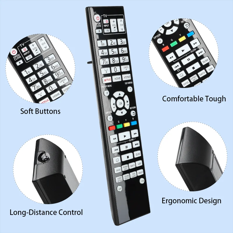 N2QAYA000131 Replacement Remote Control for DMP-UB900 DMP-UB900-K DMP-UB900GN Panasonic 4K Blu-ray Player