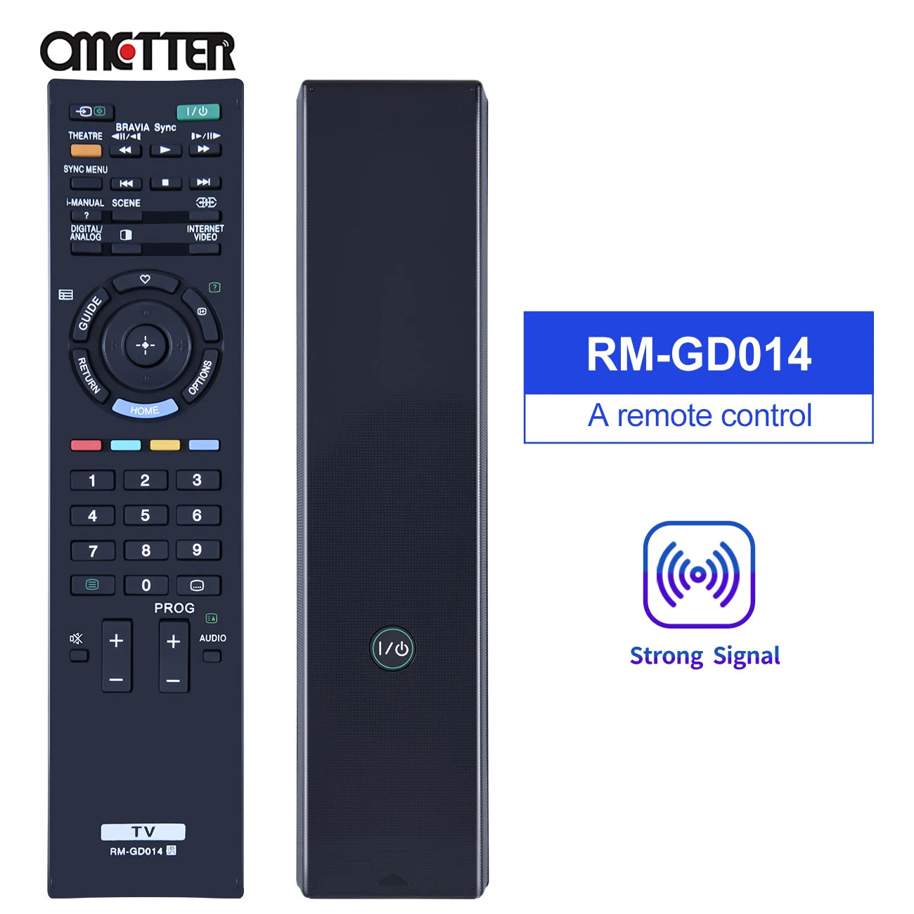 RM-GD014 Remote Control – Compatible with Sony Bravia KDL-32EX400, KDL-40EX500, KDL-46EX500, 26BX320