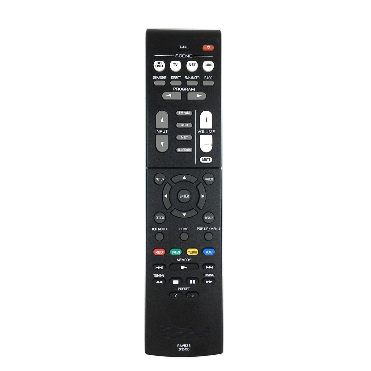 RAV533 ZP35490 Replacement Remote for RAV531 RAV532 RAV534 RX-V479 RX-V579 HTR-4068 AV Receiver