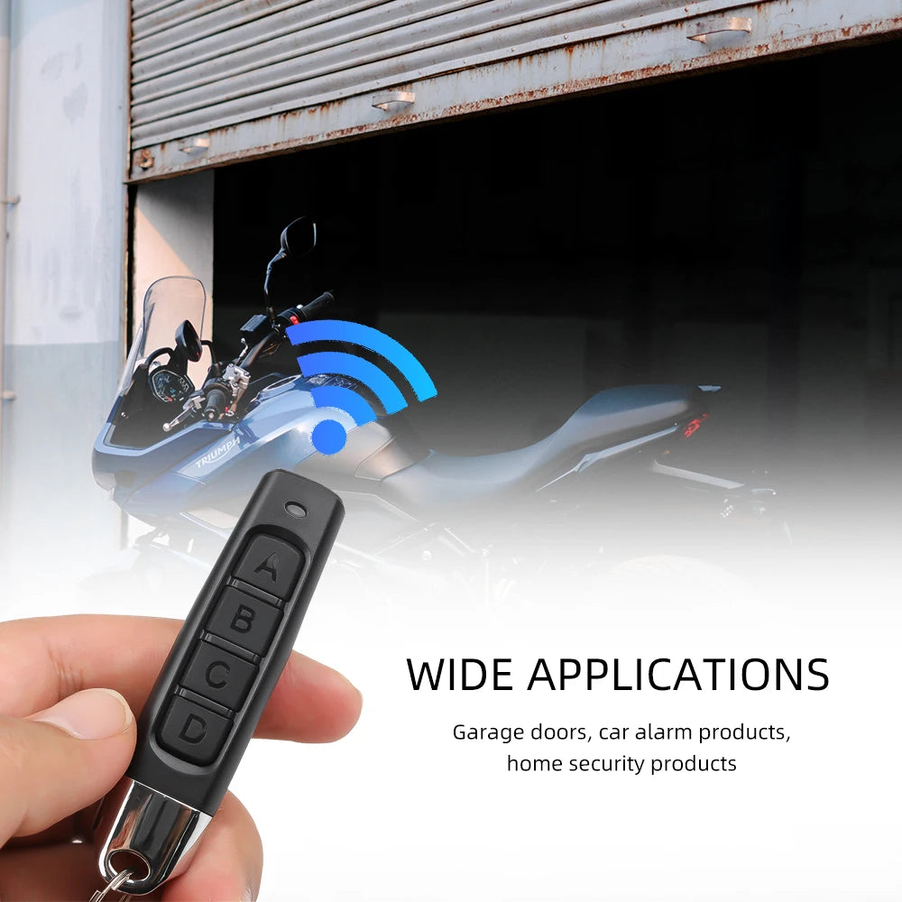 433MHz 4-Key Universal RF Clone Remote for Garage Gate Door Opener Home Safety