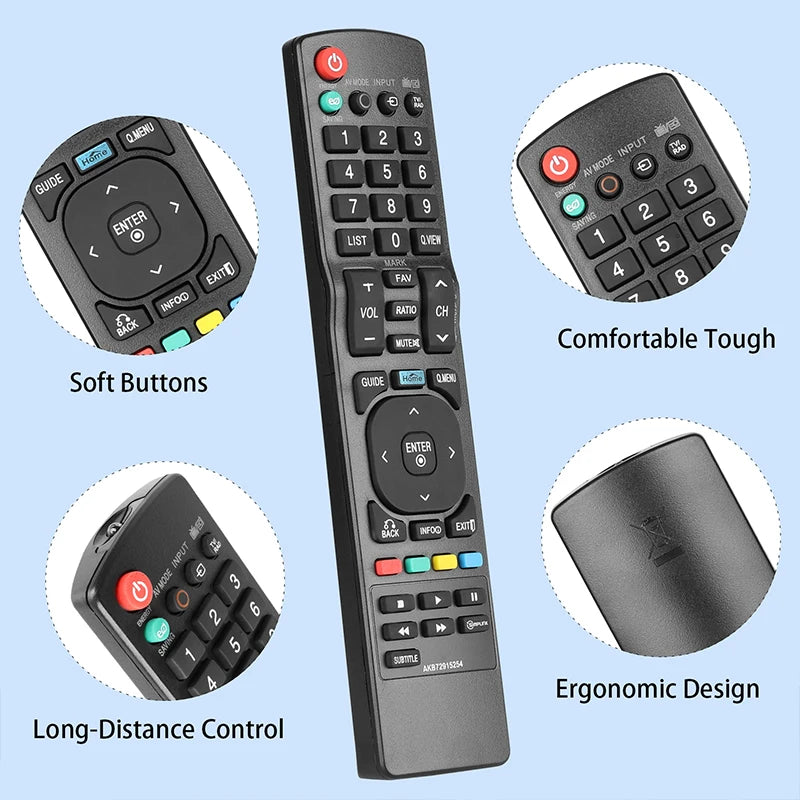AKB72915254 Replacement Remote for 19LV2500 32LK330 55LV3500 42PW350 50PZ200 LG TV