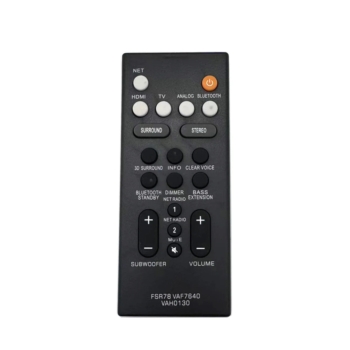 Yamaha FSR78 Replacement Remote Control for Sound Bar Audio Systems