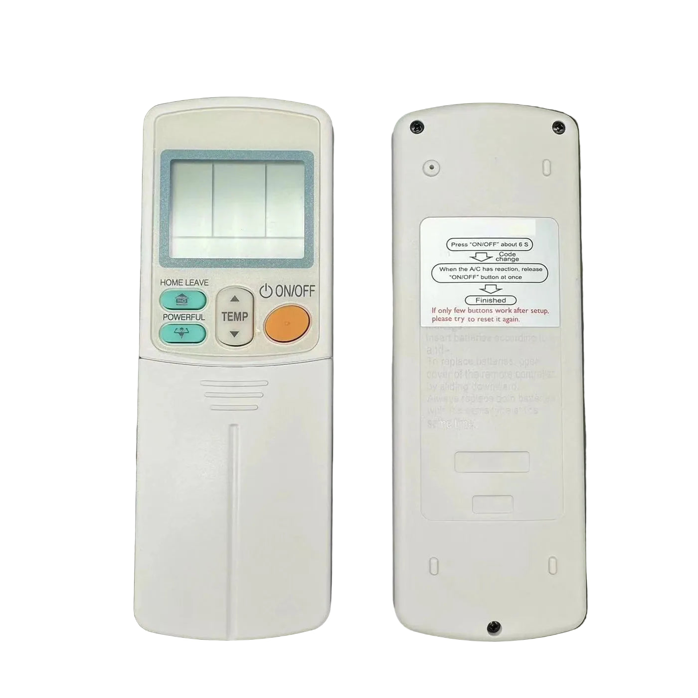 Daikin ARC433 Series Replacement Remote Control for Air Conditioning Systems
