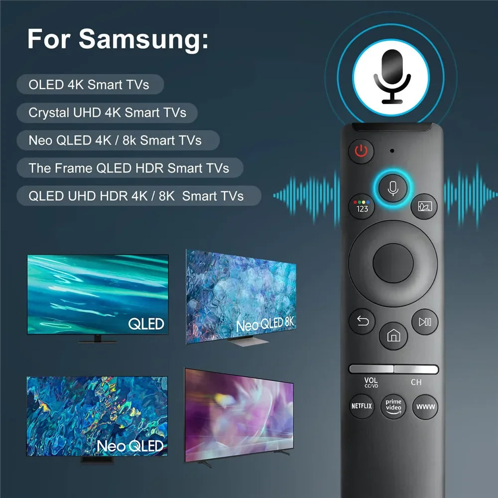 Replacement Voice Remote BN59-01312F for Samsung Smart TVs QLED UHD 4K 8K – HUNNESOR