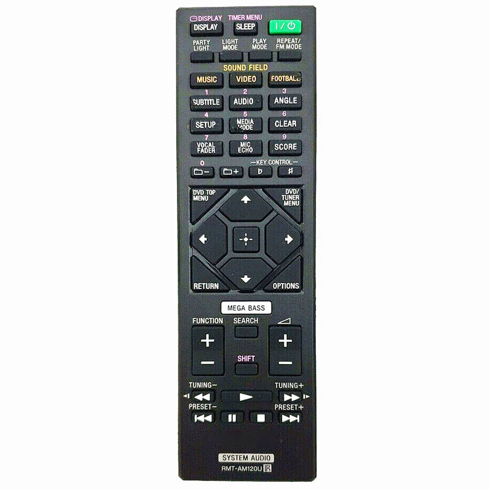 RMT-AM120U Replacement Remote Control for HCD-GT3D HCD-SHAKEX1 HCD-SHAKEX3 HCD-SHAKEX7 MHC-GT3D