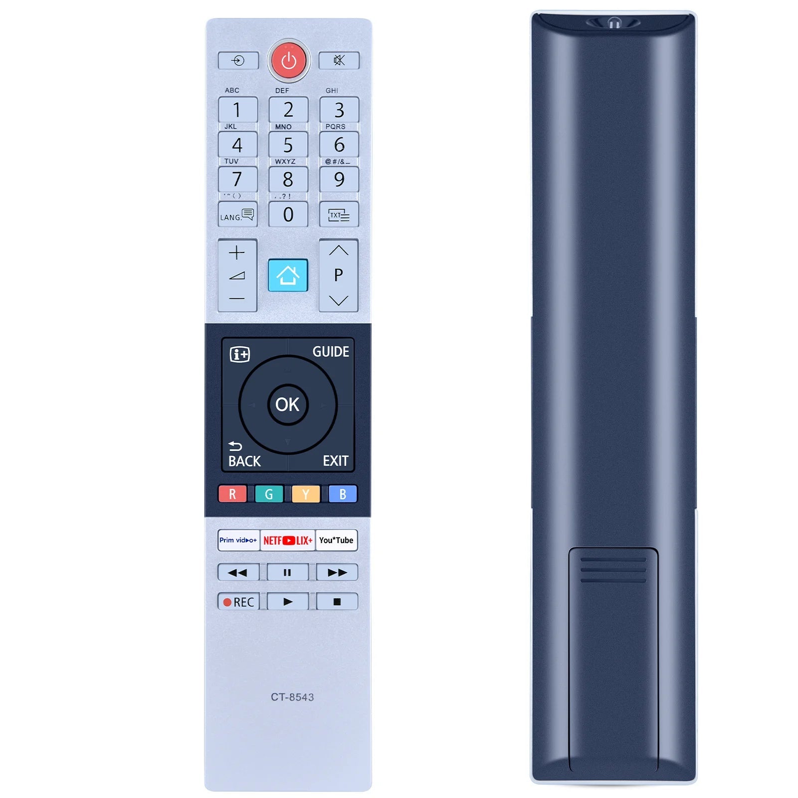 Replacement Remote Control CT-8543 for Toshiba LED TVs 40L2863DG 32L3963DA 49T6863DA 55U6863DA and More