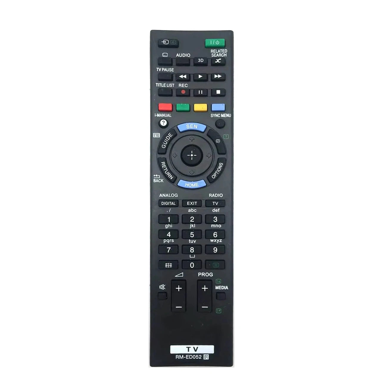 Sony RM-ED047 Replacement Remote Control for LED LCD TVs RM-ED052 RM-YD056 RM-YD059 RM-YD061 RM-YD062