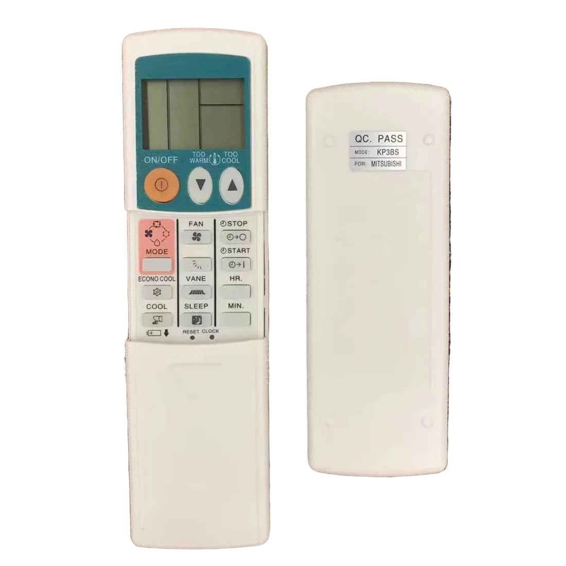 Mitsubishi KP3AS Replacement Remote Control for Split Air Conditioner Systems