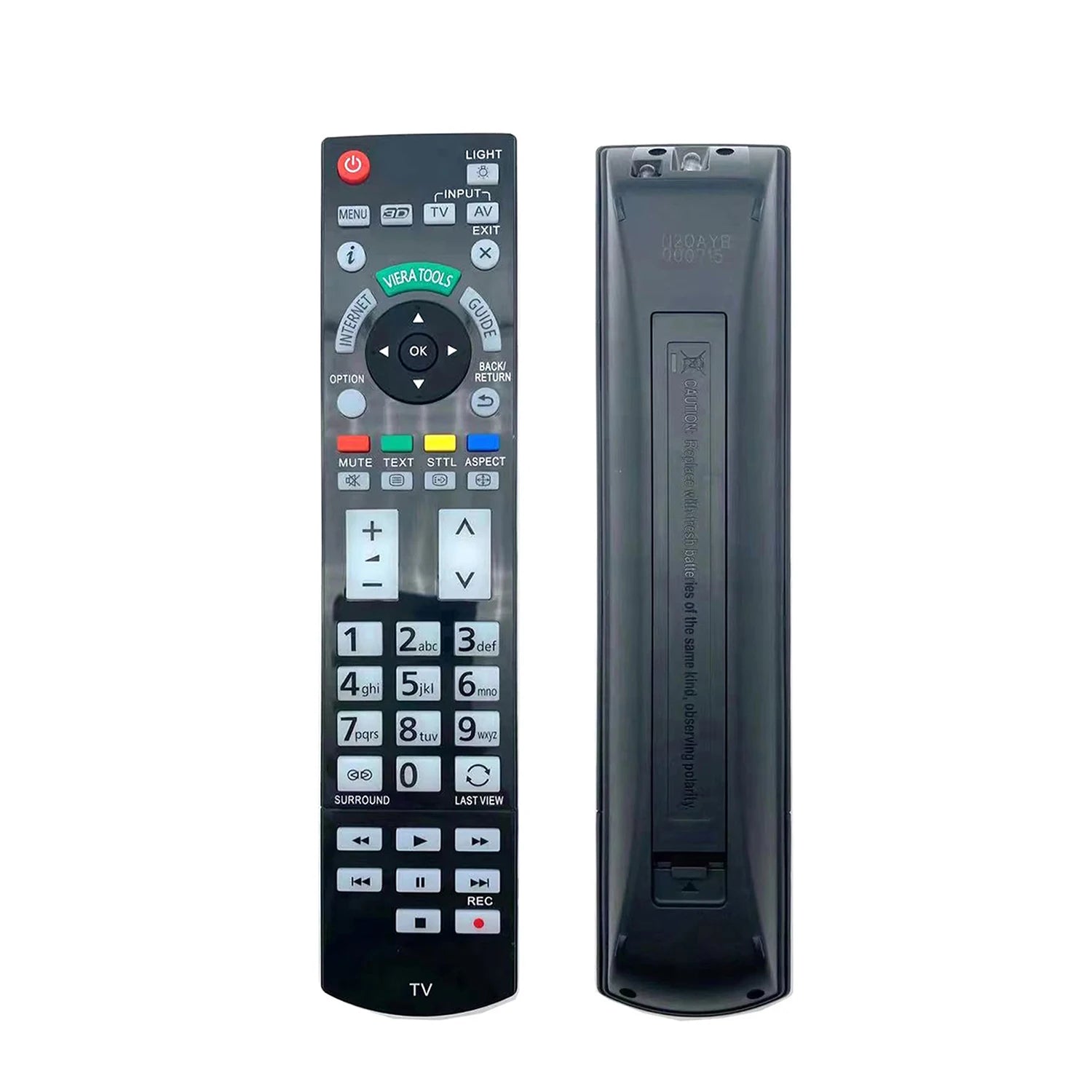Panasonic N2QAYB000715 Replacement Remote Control for Smart LED and Plasma Televisions