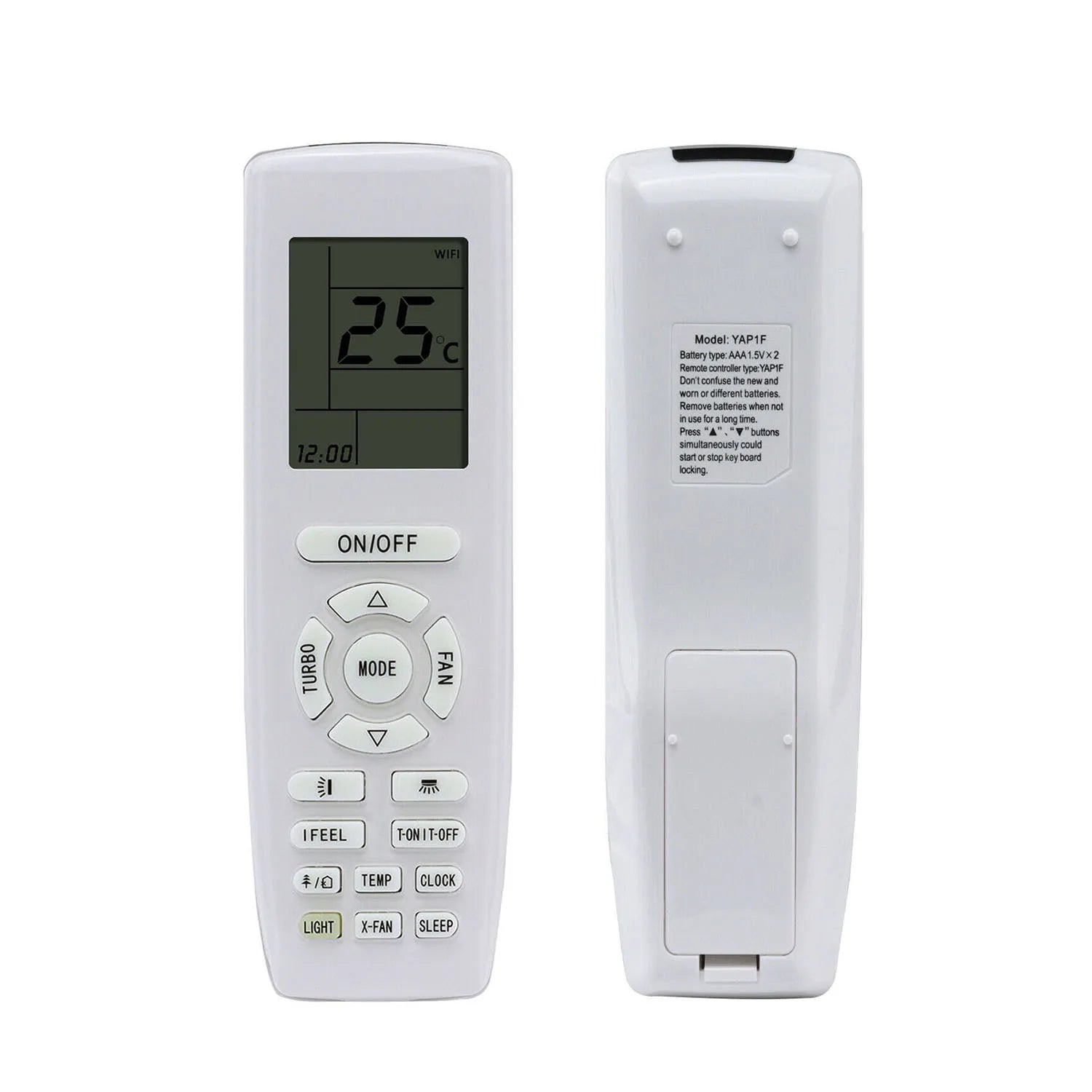Gree YAP1F Replacement Remote Control for Split Air Conditioner Systems