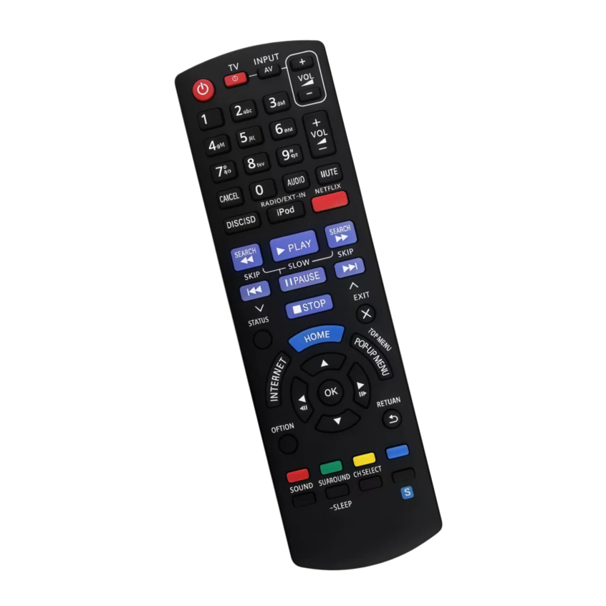Replacement Remote Control for Panasonic Blu-ray DVD Home Theatre Systems