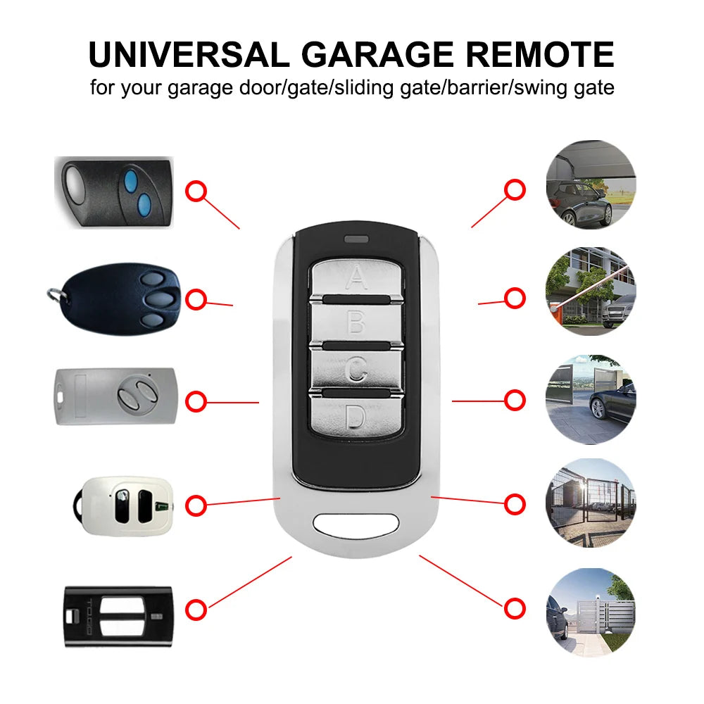 Multi-Frequency Garage Door Remote Duplicator 280–900MHz – 4-in-1 Universal Multi-Brand Remote