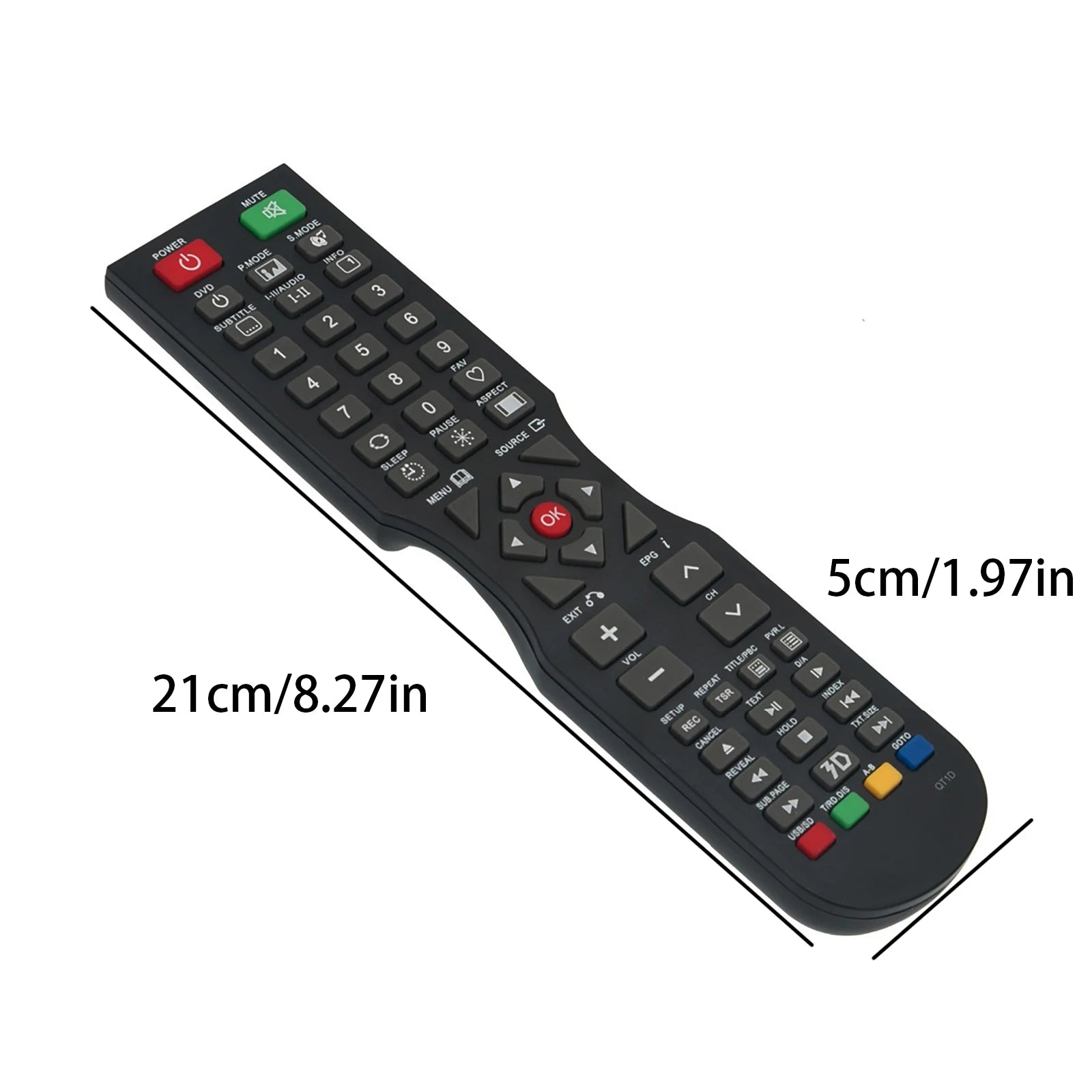 QT1D Replacement Remote for SONIQ TVs – Compatible with Over 40 Models