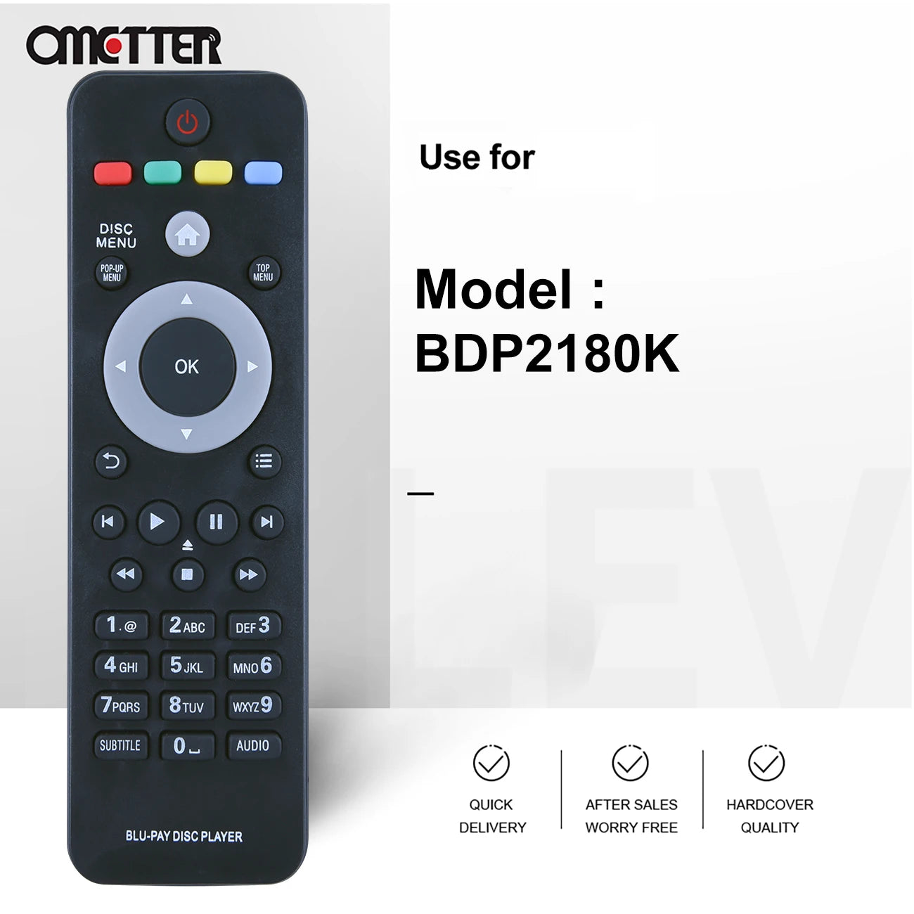 RC-2802 Remote Control for Philips Blu-ray Player BDP2180K BDP3200 BDP3280 BDP3300K