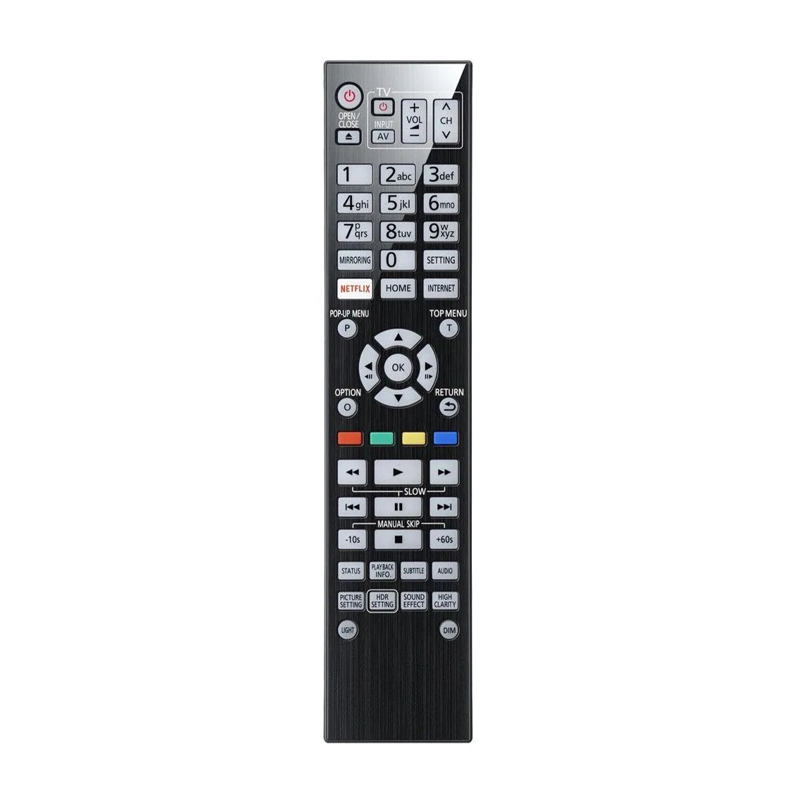 Panasonic N2QAYA000172 Replacement Remote Control for UHD 4K Blu-ray Disc Players