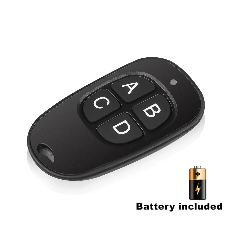 433MHz RF Remote Control Duplicator – 4CH Cloning Key Fob for Garage Doors & Gates