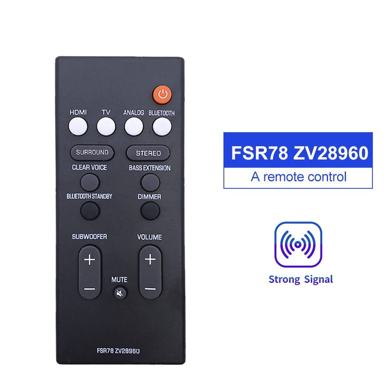 Remote for Yamaha FSR78 VAF7640 VAH0130 YAS-106 YAS-207 ATS-1060 YAS-107 ATS-1070 Speaker Soundbar