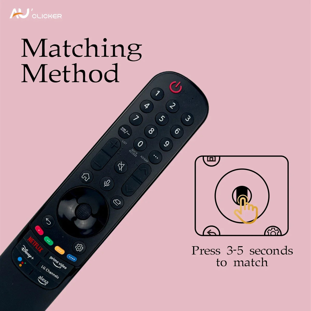 MR22GA Replacement Magic Remote with Mic for LG OLED65C2PUB & 65 C2 Series 4K Smart TVs (2022)