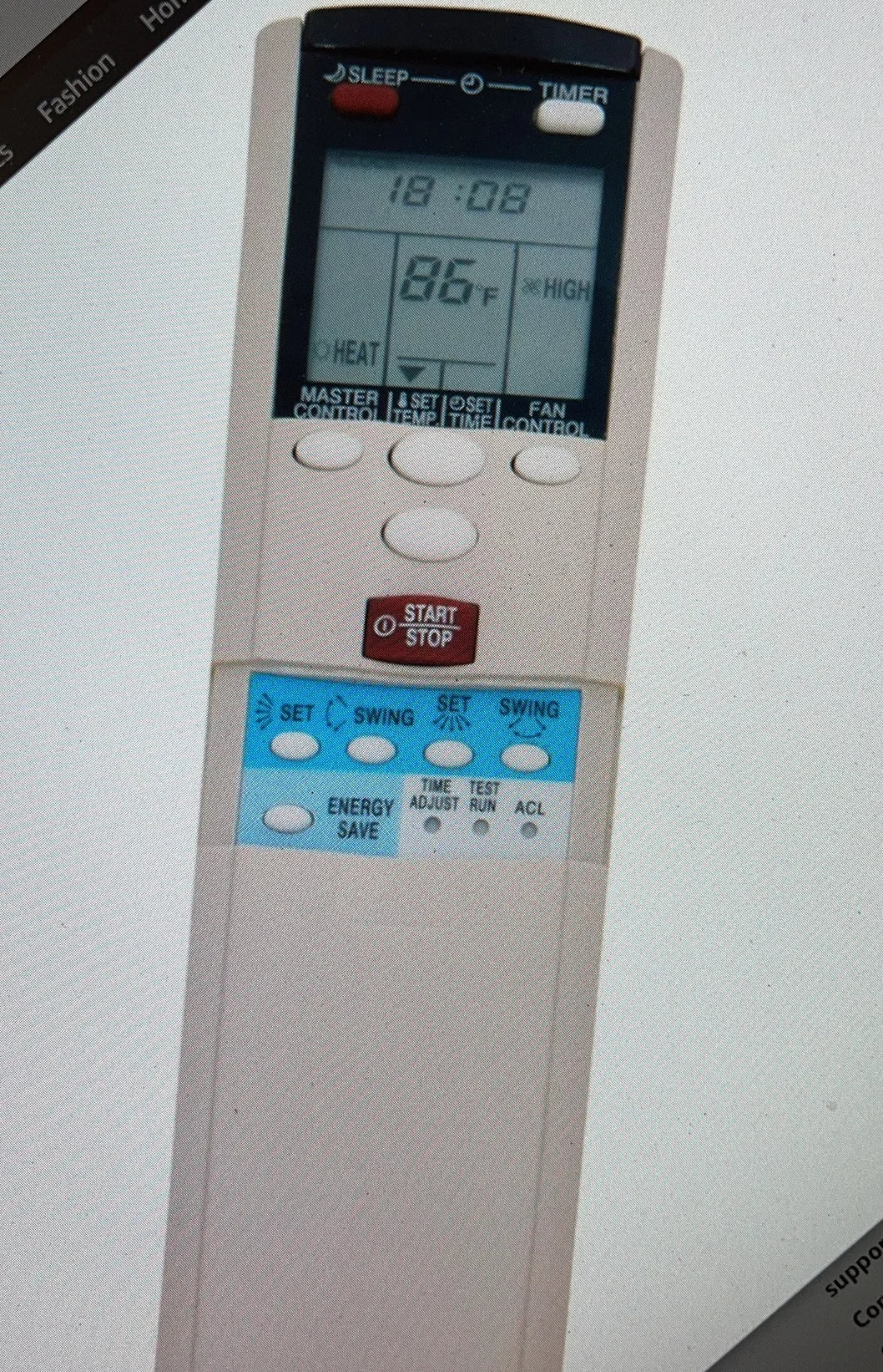 AR-DL10 AR-DL12 Replacement Remote Control for Fujitsu Air Conditioner Heat Pump A/C System