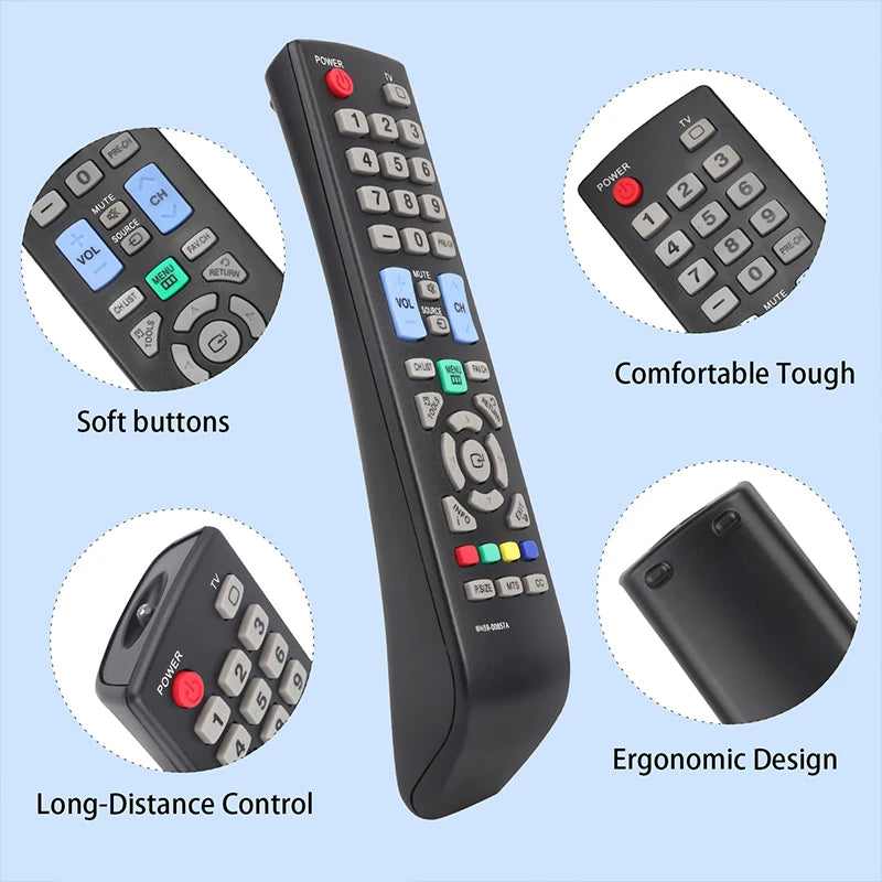 BN59-00857A Replacement Remote for P2370HD P2570HD P2770HD LN32B350 LN32B460 Samsung LCD Plasma TV