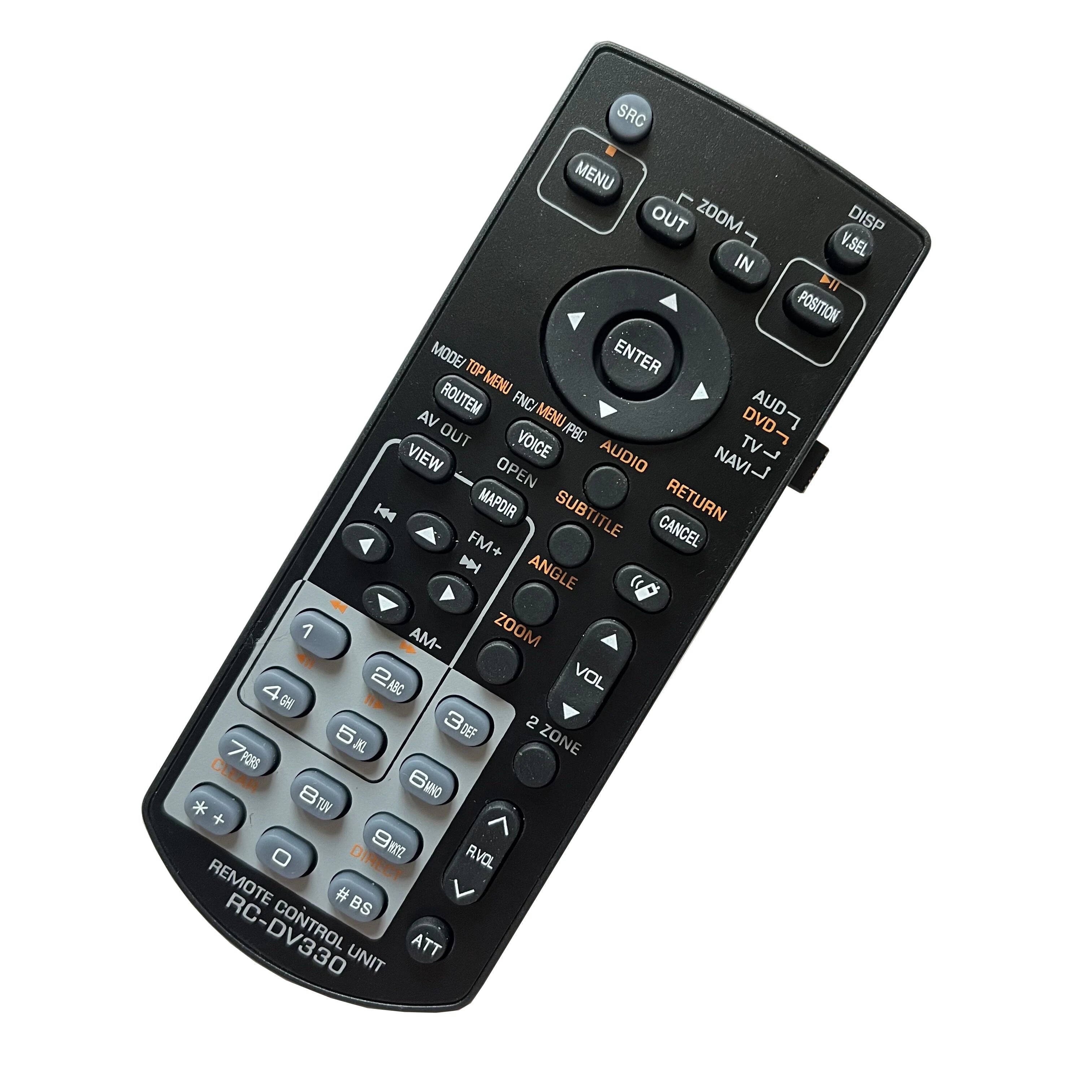 Replacement Remote Control for Car Audio and DVD Receiver Systems Compatible with RC-DV330 Series Models