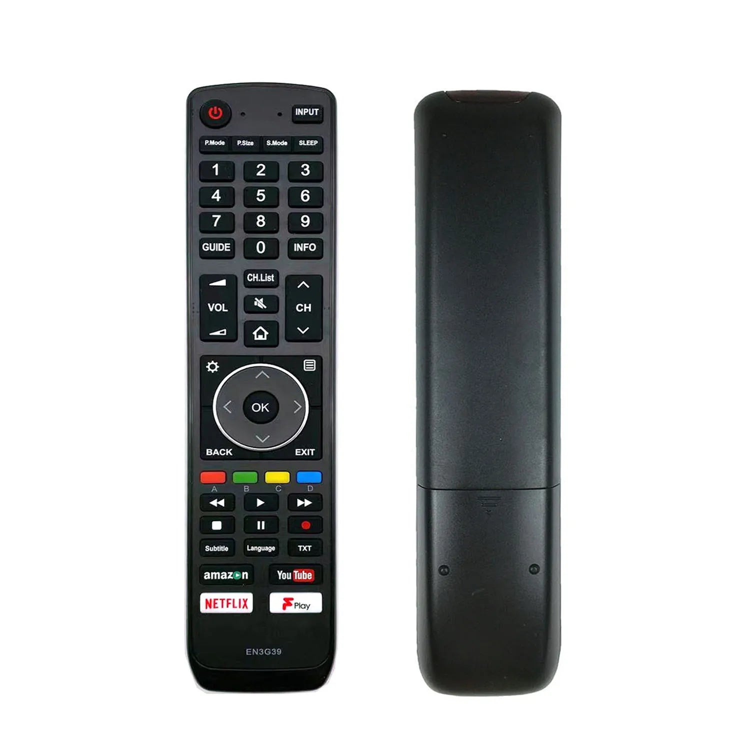 Hisense EN3G39 Replacement Remote Control for H49N5500 H43A6200UK H50N5300 H55A6200 H65A6200 TVs