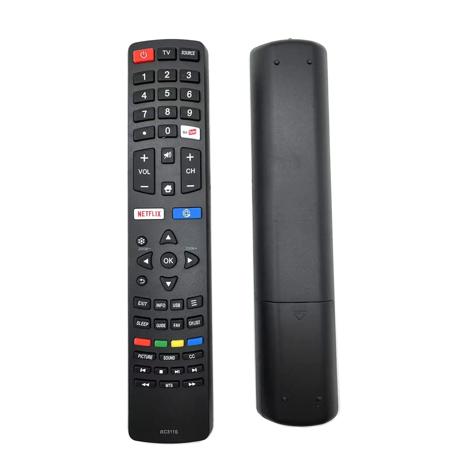 JVC RC311S Replacement Remote Control for Smart LED Televisions