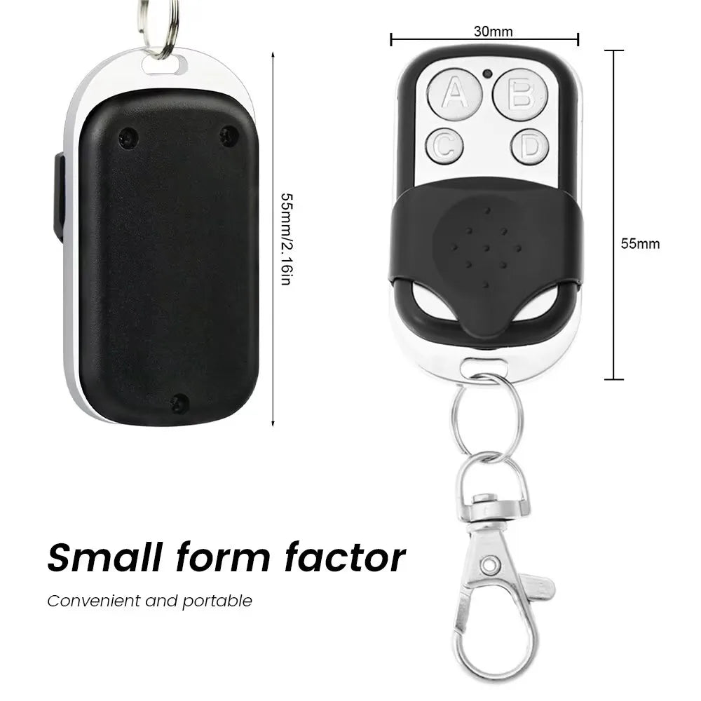 433MHz 4-Button Remote Control Duplicator for Garage Gate Door Opener – Fixed Code Clone