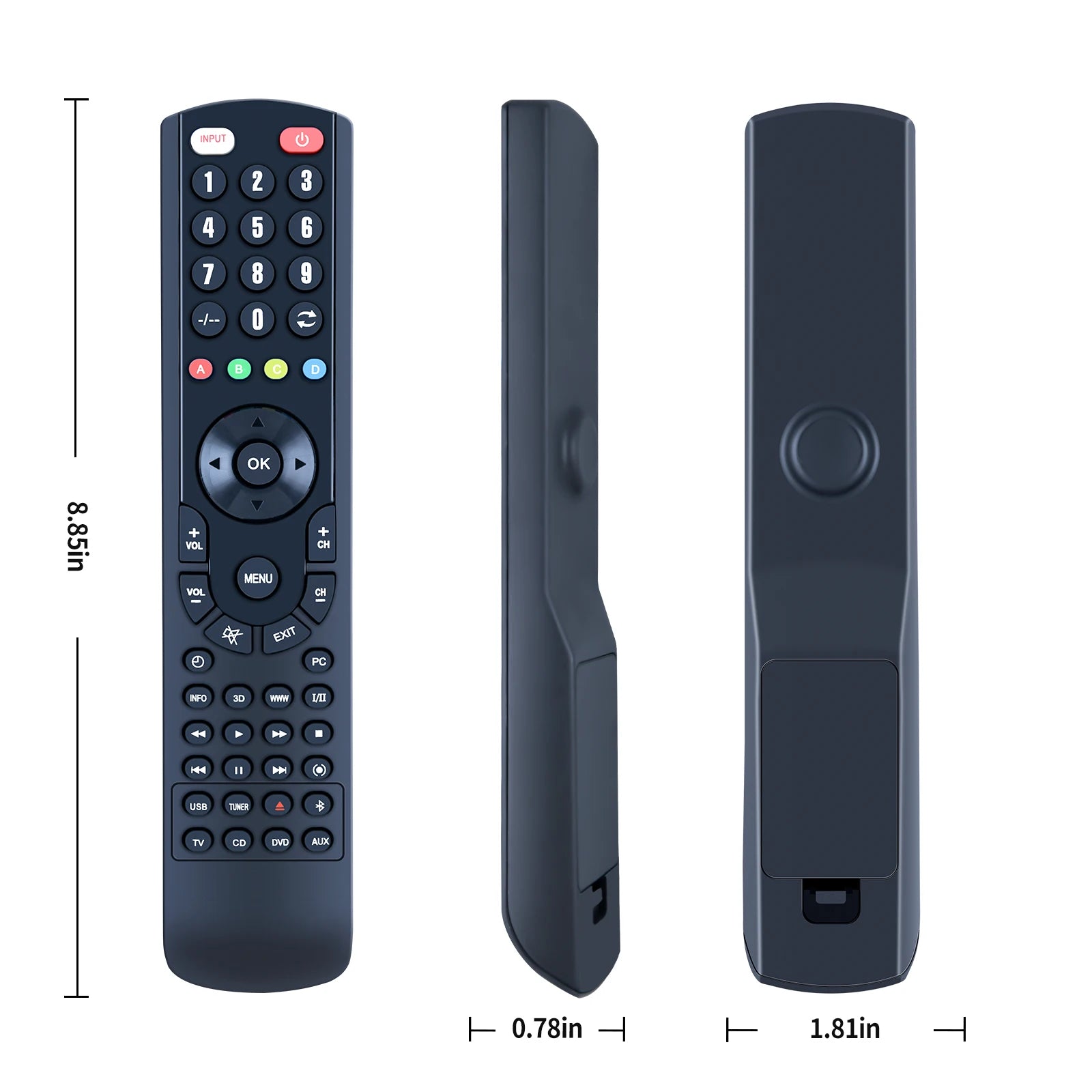 RC-1117 Replacement Remote Control for Denon AVR-1910 AV Receiver