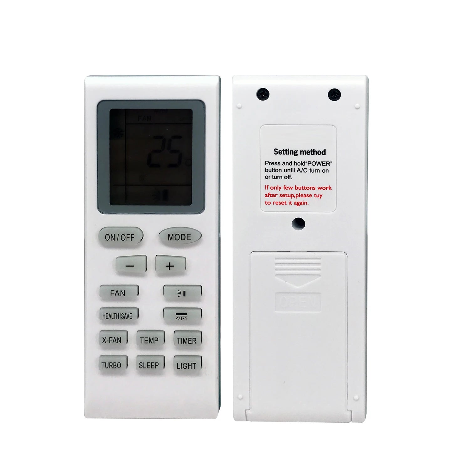 Gree Universal Air Conditioner Remote Control for YBOFB YB1A21 KTGL001 YAP0D YT0F YT1F1 YT1F2 YT1F3