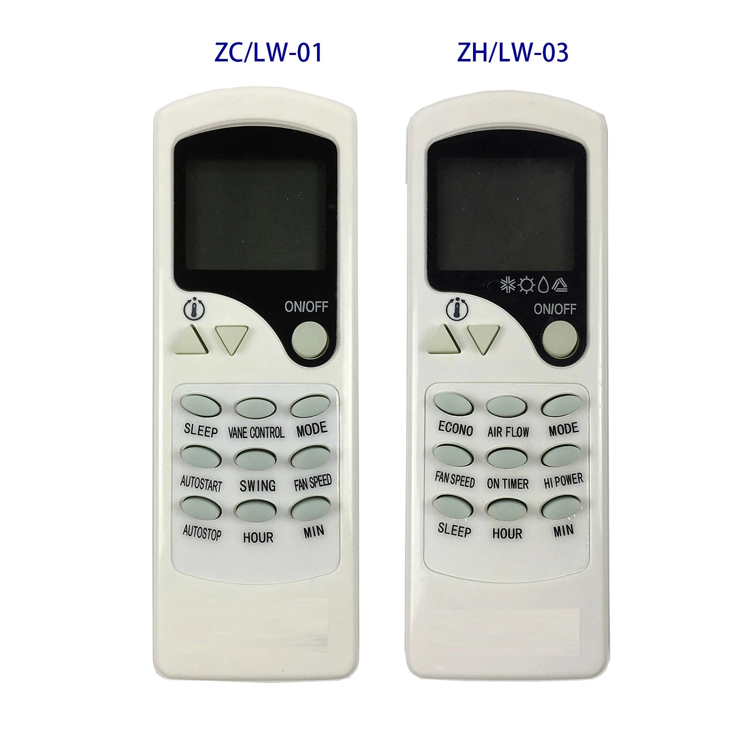 Chigo ZH/LW-03 Replacement Remote Control for Split Air Conditioner Systems