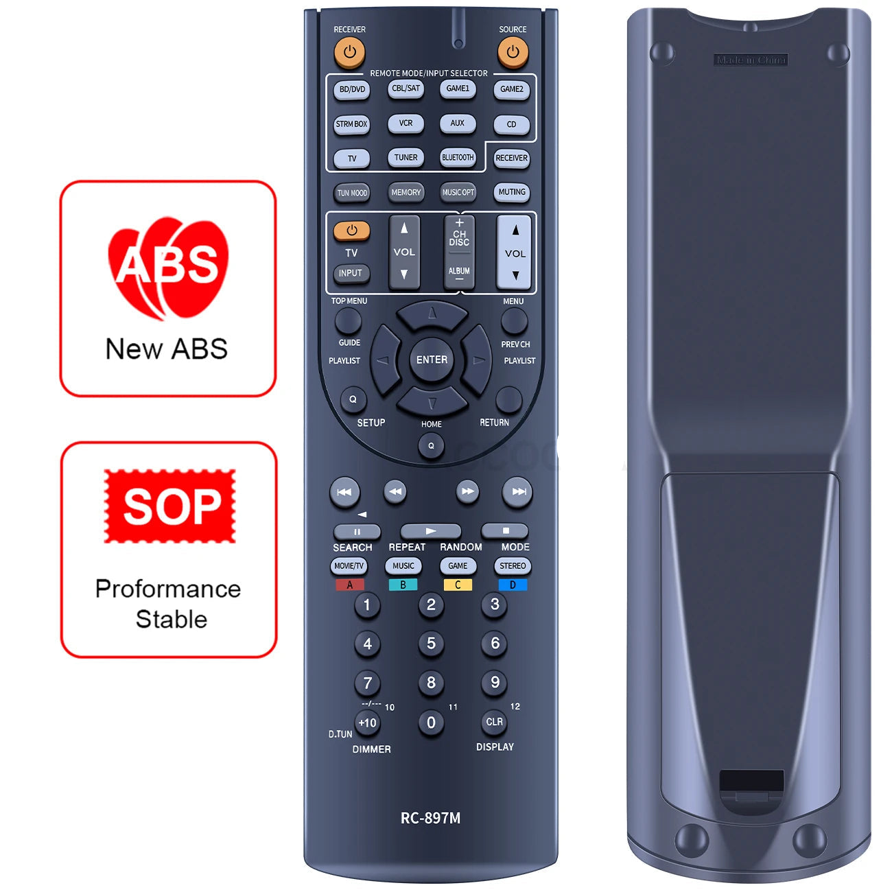 RC-897M Original Remote Control Replacement for ONKYO HT-R494 HT-S5800 TX-SR343