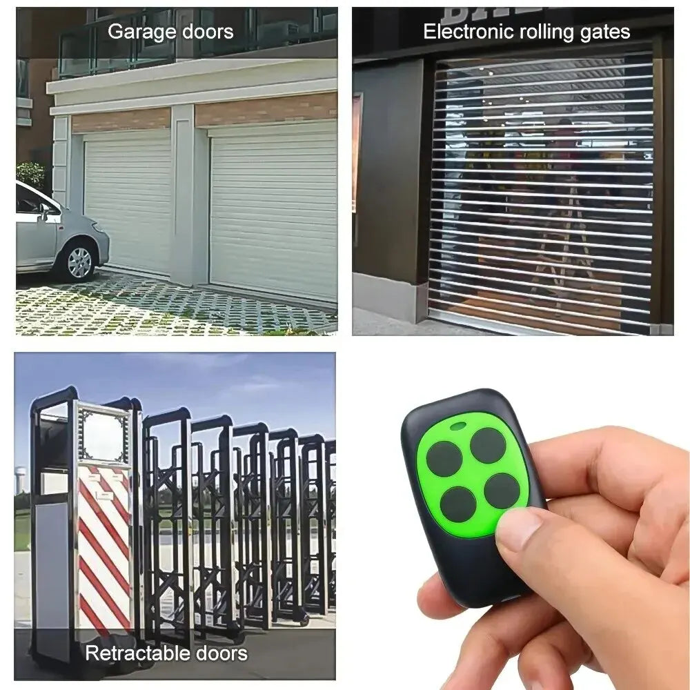 Garage door copy clone remote 433MHz RF transmitter with 4-key wireless controller