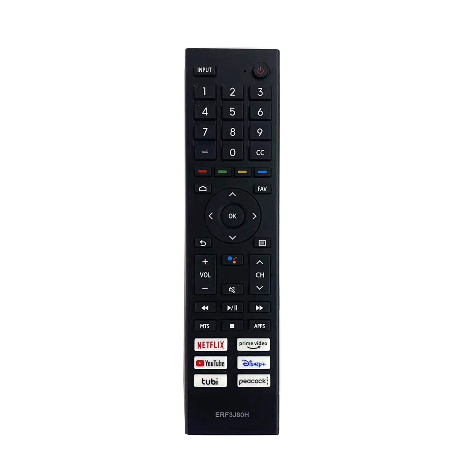 Hisense ERF3I80H ERF3J80H Replacement Remote Control for Smart Android Televisions