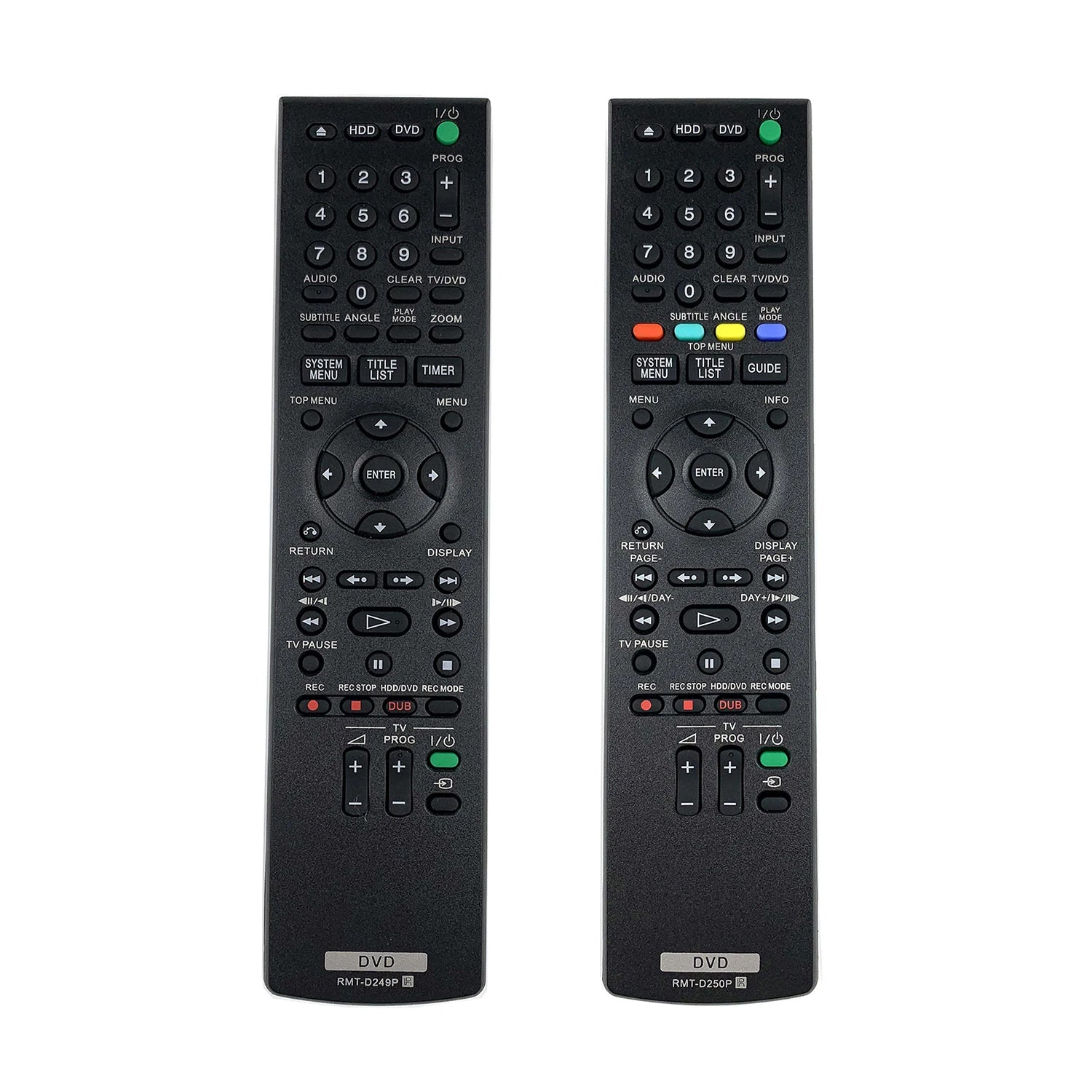 Sony RMT-D249P Replacement Remote Control for RDR Series DVD and HDD Recorders