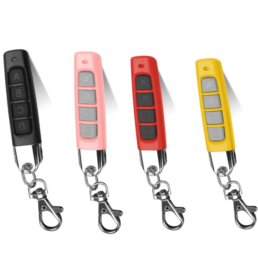433MHz Auto Copy Remote Control: Universal 4-Key Duplicator for Garage Door, Gate & Electric Devices