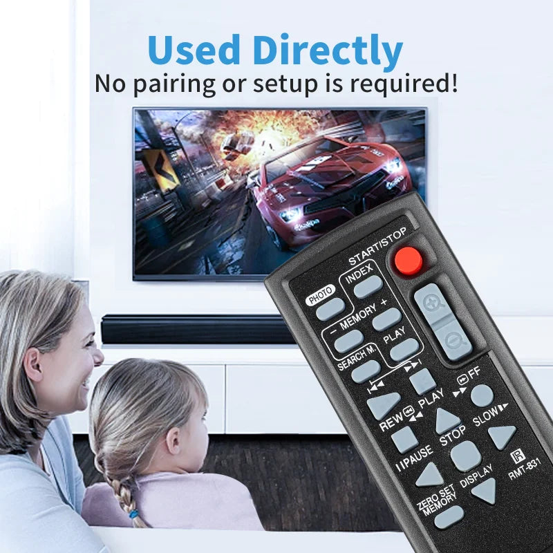 RMT-831 RMT831 Replacement Remote for DCR-HC20 DCR-HC21 DCR-HC30 DCR-IP1 CCD-TRV138 Sony Camcorder