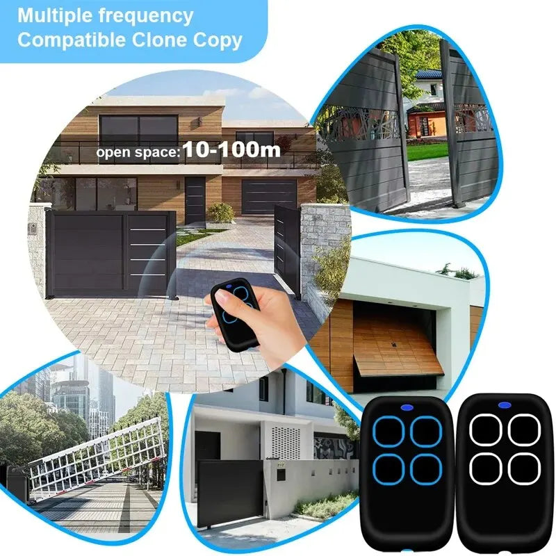 Multi-Frequency 286–868MHz Garage Door Remote Duplicator – 4-Button Code Grabber Clone Key Fob