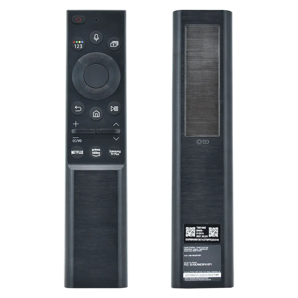 SAMSUNG BN59-01357A Solar Voice Remote – Compatible with 2021 QLED Smart TVs