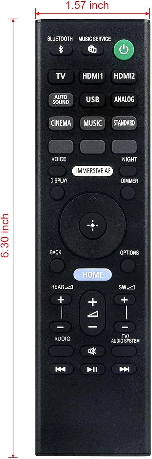 RMT-AH509U Replacement Remote Control for HT-A7000 Soundbar AV Home Theatre Audio System