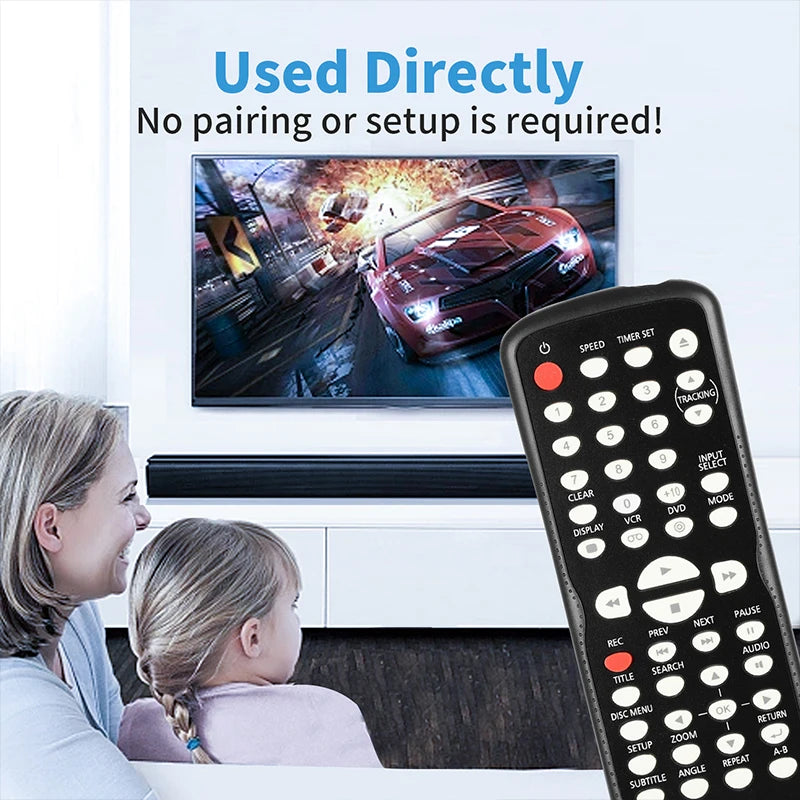 NB681 Replacement Remote for CDV225FX4 DV220FX4 DV220FX4A Funai DVD VCR Combo Player